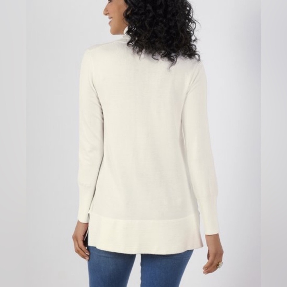 NWT Soft Surroundings Perfect Turtleneck Sweater in Green Sz. Medium (10-12) - Picture 11 of 12